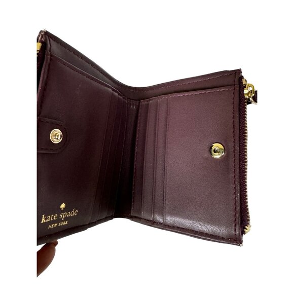 Kate Spade Womens Small Zip Snap ID Card Bifold Staci Wallet - Picture 6 of 9